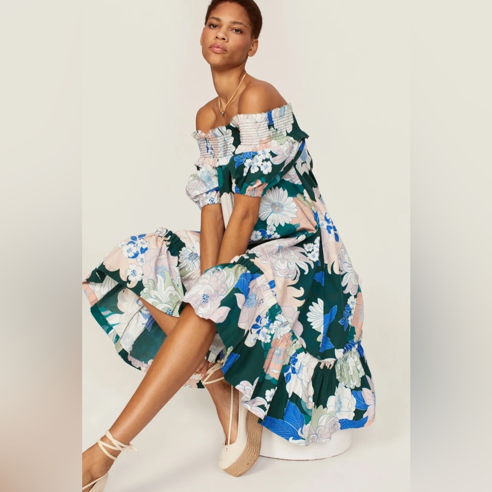 Cara Cara Zinna Floral‎ Off-Shoulder Dress size XS